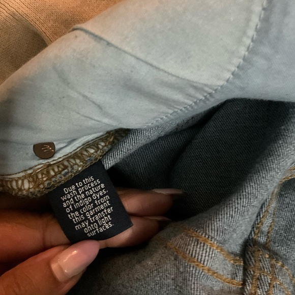 Madewell Jeans Denim Cali Demi Boot Cut Lucille Wash Dark Blue Solid Navy Cotton - Picture 14 of 14